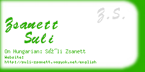 zsanett suli business card